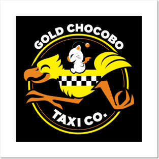 Gold-Chocobo Taxi Co Posters and Art